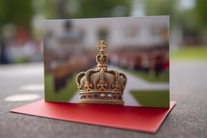 impresión de el corona de el holandés monarquía, ai generativo foto