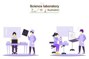 alto calidad datos Ciencias ilustración vector