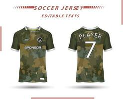 mejor vector fútbol jersey modelo deporte t camisa diseño