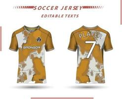 mejor vector fútbol jersey modelo deporte t camisa diseño