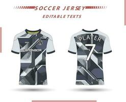 mejor vector fútbol jersey modelo deporte t camisa diseño