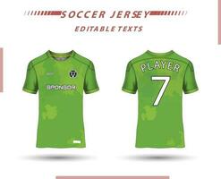 mejor vector fútbol jersey modelo deporte t camisa diseño