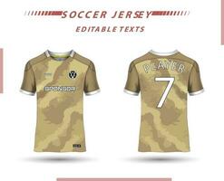 mejor vector fútbol jersey modelo deporte t camisa diseño