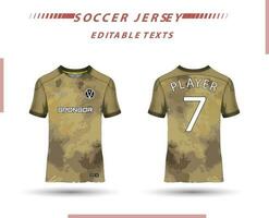 mejor vector fútbol jersey modelo deporte t camisa diseño