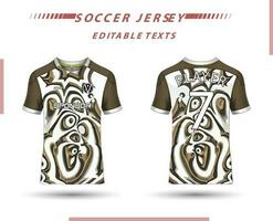 mejor vector fútbol jersey modelo deporte t camisa diseño