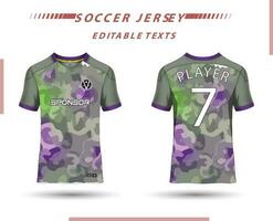 mejor vector fútbol jersey modelo deporte t camisa diseño