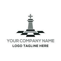 ajedrez icono firmar logo diseño. vector
