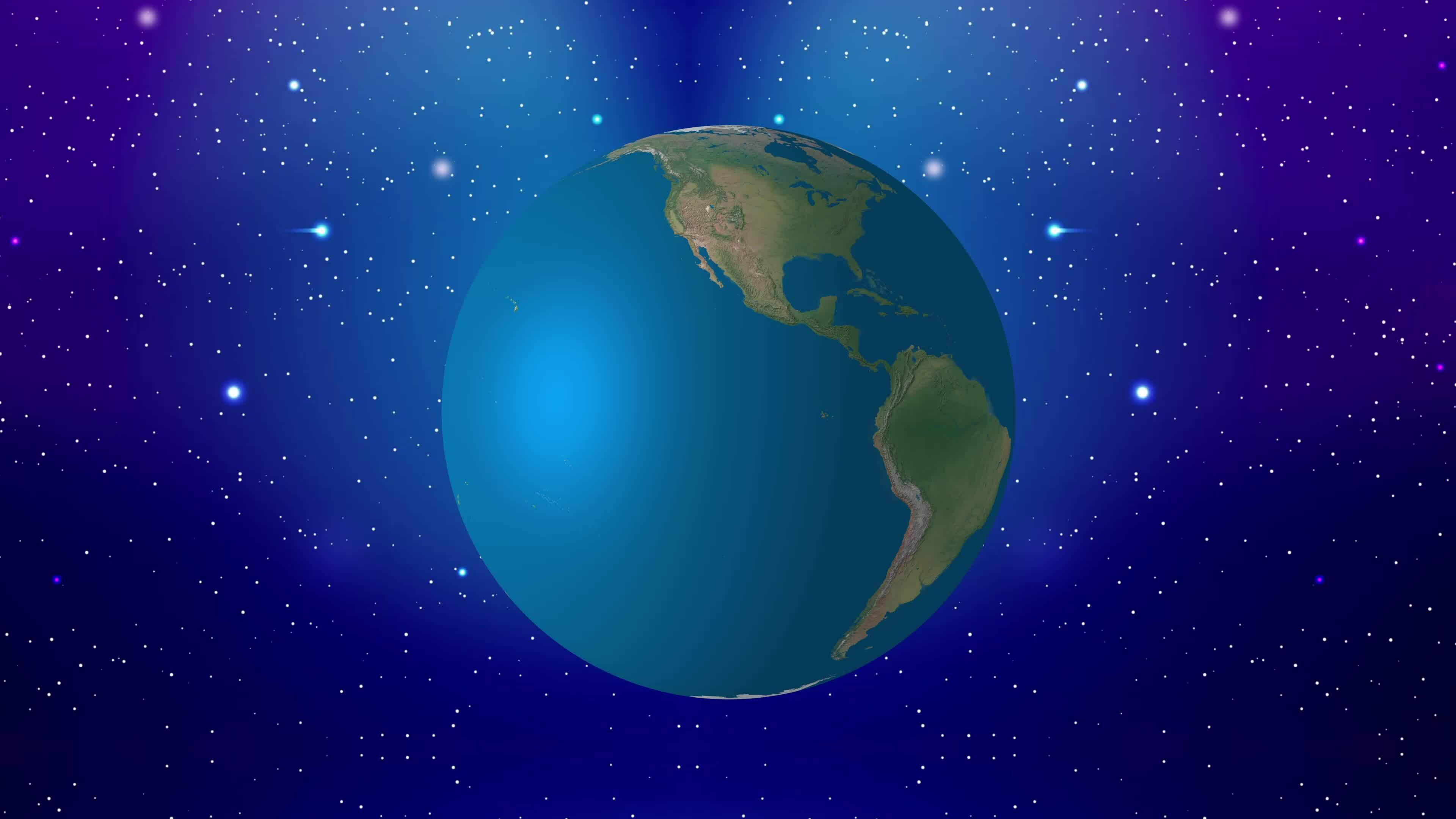 Realistic 3D Spinning Earth Animation 23810209 Stock Video at Vecteezy