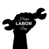 happy labours day isolated vector