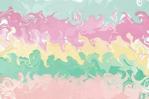 Abstract watercolor background. Summer, spring colours. Pastel backdrop. Horizontal liquid lines. Vector illustration.