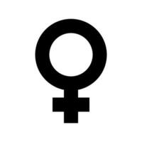 female gender symbol isolated vector