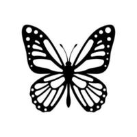 vector de mariposa aislado sobre fondo blanco