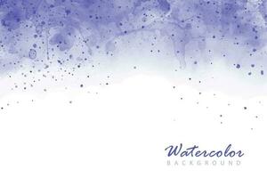 Artistic, abstract blue, indigo, violet watercolor background with splashes with mist fog effect vector