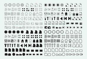 Set of Ux Ui web icons set, Outline icon collection vector