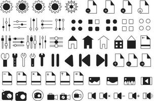 Set of Ux Ui web icons set, Outline icon collection vector