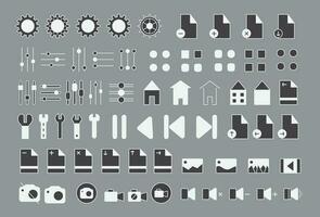 Set of Ux Ui web icons set, Outline icon collection vector