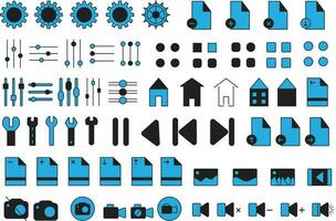 Set of Ux Ui web icons set, Outline icon collection vector