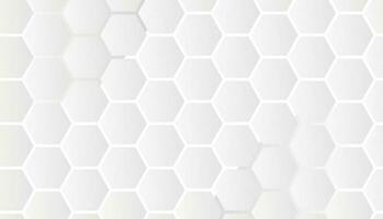 hexagonal abstract 3d background. Abstract white geometric hexagon with futuristic technology digital hi-tech concept background. Vector illustration