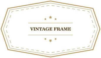 Vintage frame template. Vector illustration