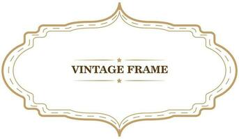 Vintage frame template. Vector illustration