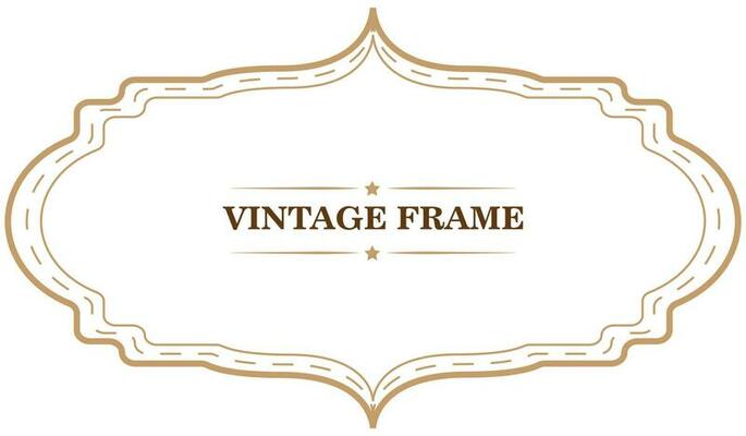 Vintage frame template. Vector illustration