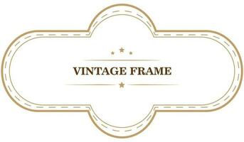 Vintage frame template. Vector illustration