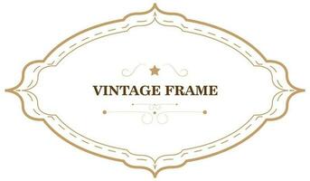 Vintage frame template. Vector illustration