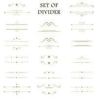 Set of divider template. Vector illustration