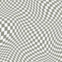 Groovy retro pattern background in psychedelic checkered backdrop style. A chessboard in a minimalist abstract design with a 60s 70s aesthetic vibe. hippie style y2k. funky print vector illustration