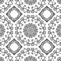 vector geometric flower shapes pattern design background