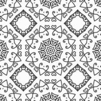 vector geometric flower shapes pattern design background