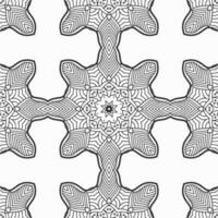 vector geometric flower shapes pattern design background