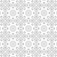 vector geometric flower shapes pattern design background