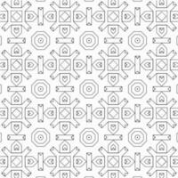 vector geometric flower shapes pattern design background