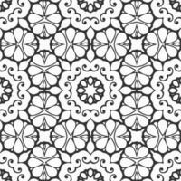 vector geometric flower shapes pattern background design