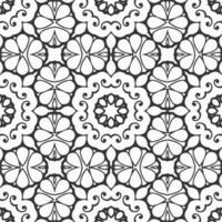 vector geometric flower shapes pattern background design