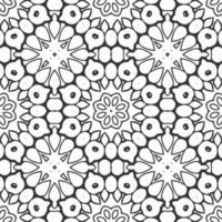 vector geometric flower shapes pattern background design