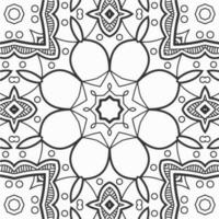 vector geometric flower shapes pattern design background