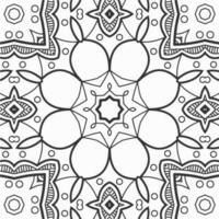 vector geometric flower shapes pattern design background