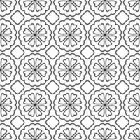 vector geometric flower shapes pattern design background