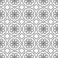 vector geometric flower shapes pattern design background