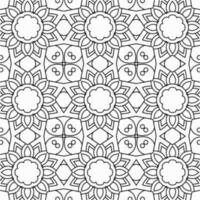 vector geometric flower shapes pattern design background