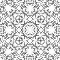 vector geometric flower shapes pattern design background