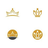 Crown Logo Template vector icon