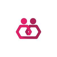 Community, network and social icon vector