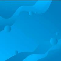 Abstract blue wave vector background in flat design style. Abstract Water Wave design