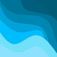 Abstract blue wave vector background in flat design style. Abstract Water Wave design