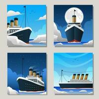 Titanic Rememberance Day Social Media Post vector