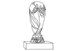 copo troféu com transparente fundo png