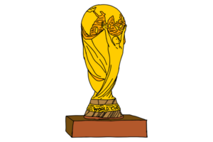 guld kopp trofén med transparent bakgrund png